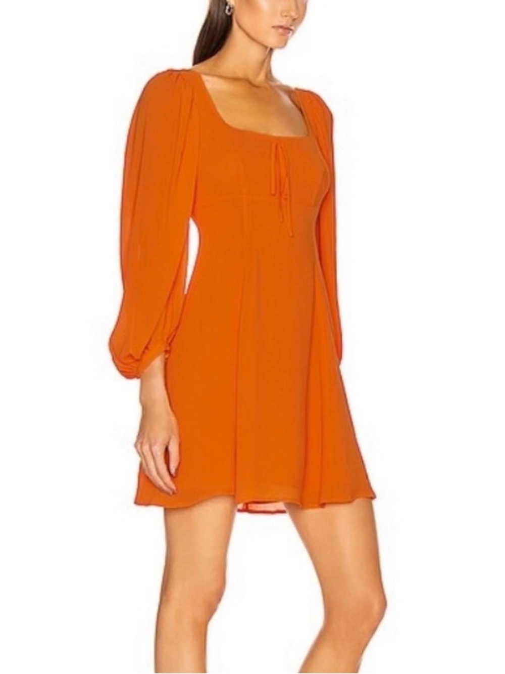 Staud Orange Juniper Dress - size 4 - used but in excellent condition